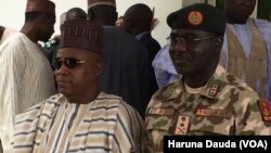 Gwamna Kashim Shettima Da Janar Tukur Buratai 