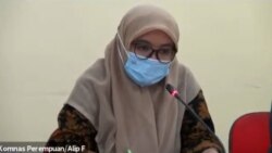 Ketua Tim Hukum Jemaat Ahmadiyah Indonesia, Fitria Sumarni dalam konferensi pers oleh Jaringan Advokasi Kebebasan Beragama dan Berkeyakinan, pada 5 Oktober 2021. (Foto: Screenshot)