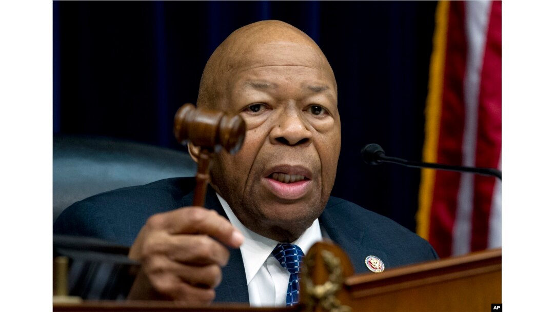 FILE - House Oversight and Reform Committee Chairman Elijah Cummings, D-Md., speaks during a committee hearing on Capitol Hill in Washington, March 14, 2019.