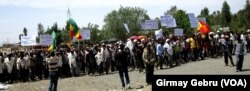 FILE - A protest is held in the Tigray Region, April 25, 2016.