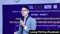 Lương Thế Huy là ứng viên độc lập công khai đồng tính đầu tiên tham gia tranh cử vào Quốc hội Việt Nam.