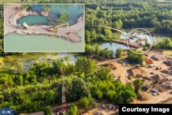 Bosanskohercegovačka firma „DMS Company“ kopa šljunak iz rupa koje pripadaju Srbiji (Foto: CIN)
