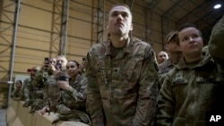 Los soldados de Estados Unidos están destacados en Irak como parte de una coalición contra el grupo Estado Islámico.