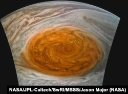 This enhanced-color image of Jupiter’s Great Red Spot was created by citizen scientist Jason Major using data from NASA’s Juno spacecraft.(Credits: NASA/JPL-Caltech/SwRI/MSSS/Jason Major)
