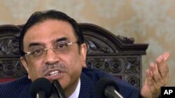 Pakistan's President Asif Ali Zardari