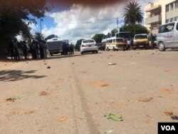 Stones used in the clashes ...