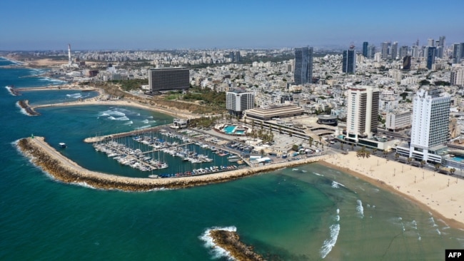FILE - Israel's Mediterranean city of Tel Aviv is seen May 18, 2021.
