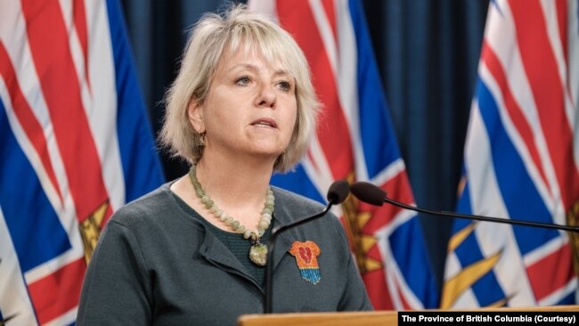 Dr. Bonnie Henry, Provincial Health Officer for the Province of British Columbia. (Picture courtesy of The Province of British Columbia)