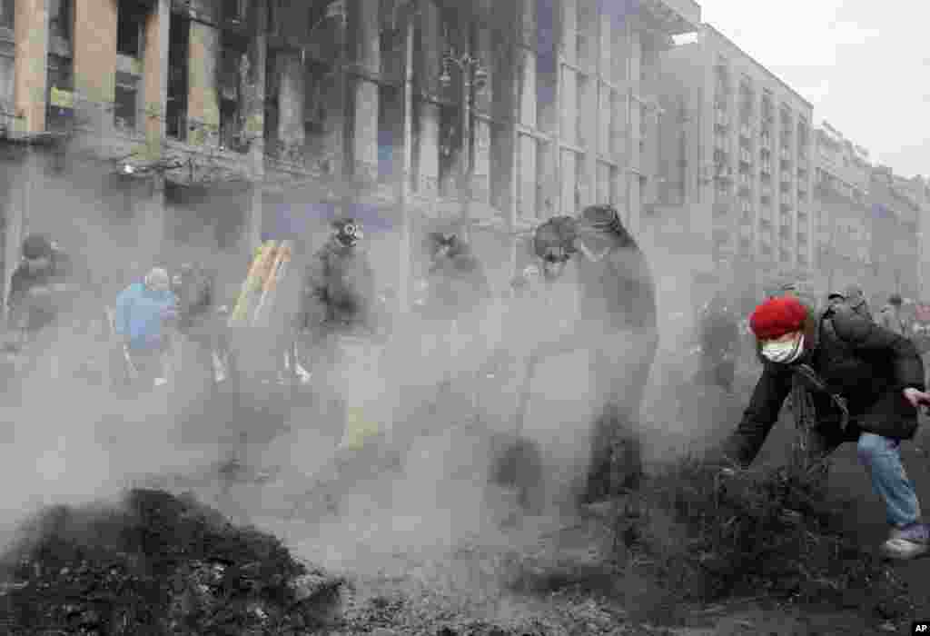 Kiyevin Azadlıq Meydanı - 20 yanvar, 2014 