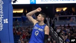 Nikola Vucevic, Orlando Magic, Orlando, Floride, le 22 février 2019. 