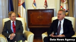 Predsednik Srbije Tomislav Nikolić i ambasador SAD u Srbiji Majkl Kirbi 