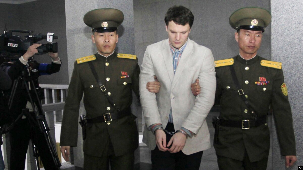 被朝鲜释放回国的美国大学生今天去世