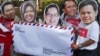 Aktivis Pro-Demokrasi Protes RUU Pilkada di Depan Istana Merdeka