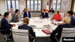 Лидеры стран G7 в Биаррице, Франция. 25 августа 2019 г.