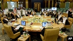 Pertemuan Menteri Dalam Negeri Dewan Kerjasama Teluk (GCC) di Riyadh, Arab Saudi, 2 Mei 2012 (Foto: dok).
