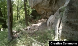 The Meadowcroft Rockshelter in Washington County, Pa., where archaeologists found artifacts dating back 16,000 years.