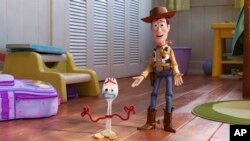 Una escena de "Toy Story 4" en una imagen sin fecha proporcionada por Disney/Pixar (Disney/Pixar vía AP)