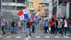 Los manifestantes en Panamá el 30 de octubre de 2019 furon en su mayoría jóvenes.