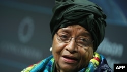 La présidente du Liberia, Ellen Johnson Sirleaf à New York le 20 septembre 2016.
