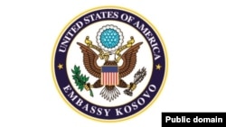 Logo ambasade SAD na Kosovu, arhiva