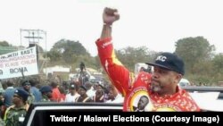 Le vice-président du Malawi, Saulos Chilima, a lancé son parti politique le United Transformation Movement (UTM), a Lilongwe, 21 juillet 2018. (Twitter/Malawi Elections)