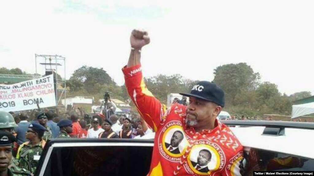 Le défunt vice-président du Malawi, Saulos Chilima, au lancement de son parti politique à Lilongwe, 21 juillet 2018. (Twitter / Malawi Elections)