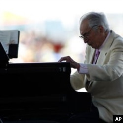 Dave Brubeck plays at the CareFusion Newport Jazz Festival in Newport, Rhode Island, 08 Aug 2010