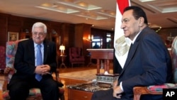Palestinian President Mahmoud Abbas, during talks with Egyptian President Hosni Mubarak in Sharm el Sheikh, 14 Sept 2010.