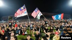 Demonstrasi di Kelana Jaya, Malaysia, Mei lalu. (Foto: Dok)