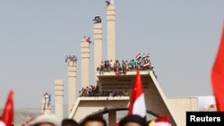 تظاهرات در روز اتحاد یمن در صنعا - ۲۲ مه ۲۰۱۶