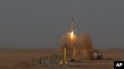 Ракетные испытания в Иране (архивное фото) 