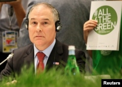 Environmental Protection Agency (EPA) Administrator Scott Pruitt attends during a summit of Environment ministers from the G7 group of industrialized nations in Bologna, Italy, June11, 2017.