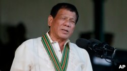 Presidente filipino Rodrigo Duterte 