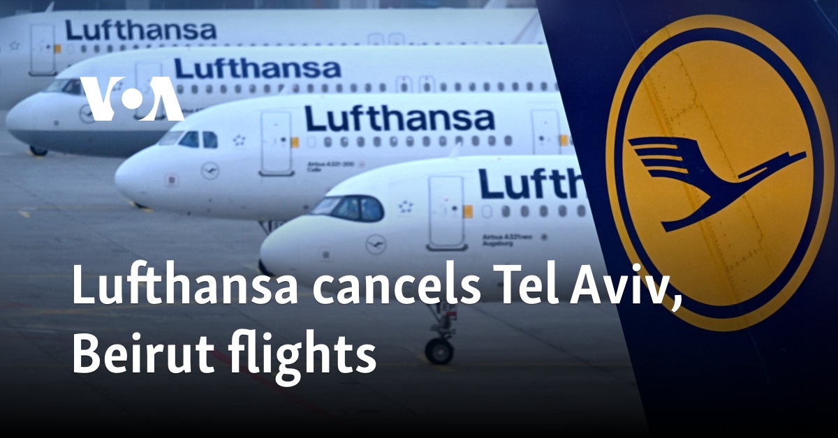 Lufthansa cancels Tel Aviv, Beirut flights