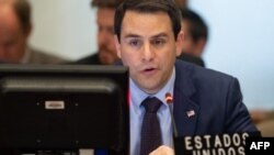 El embajador Carlos Trujillo, representante Permanente de EE.UU. ante la OEA,​ dijo estar orgulloso del camino que ha tomado la OEA sobre la crisis en Venezuela. 