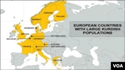 European Countries with Large Kurdish Populations