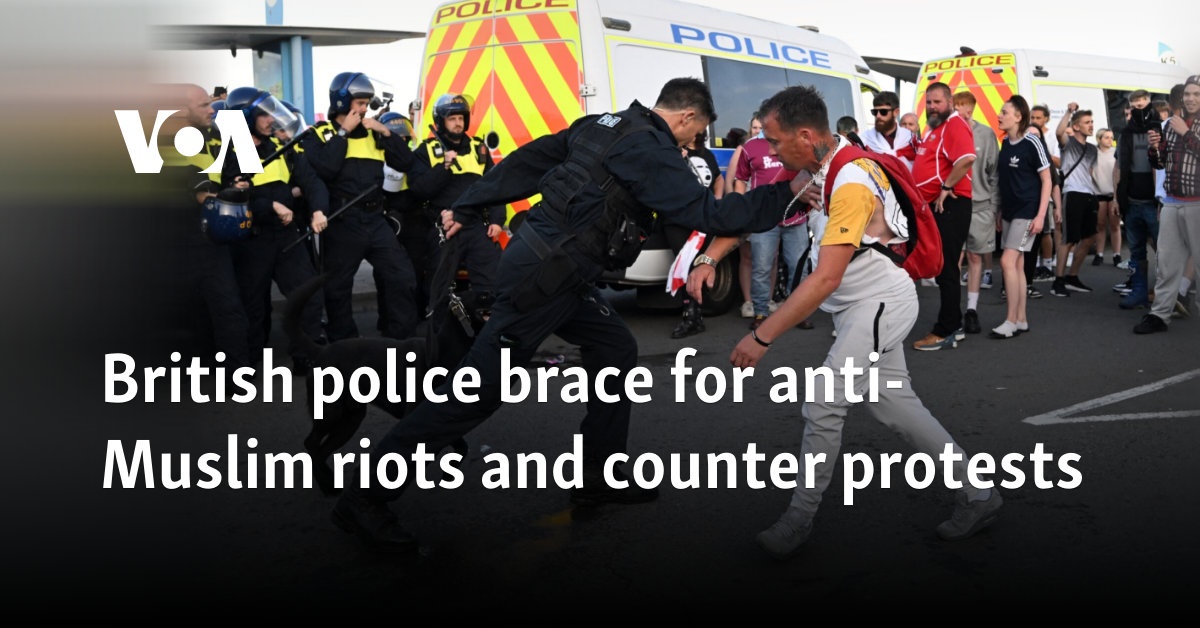 British police brace for anti-Muslim riots and counter protests