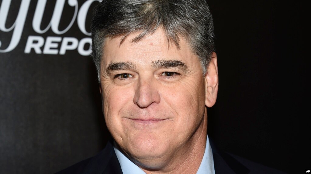 El presentador Sean Hannity captado durante el evento "Las 35 Personas mÃ¡s Poderosas de los Medios", organizado por The Hollywood Reporter, el 12 de abril de 2018. 