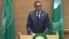 Paul Kagame, président de la République du Rwanda et président en exercice de l'Union africaine (UA), prononce un discours au siège de l’Union africaine, à Addis Abeba, Ethiopie, 17 novembre 2018.