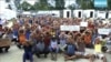 مقاومت صد ها پناهجو در برابر تخلیۀ یک کمپ در پاپوانیوگینی