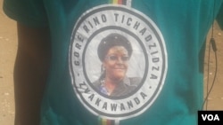 The T-shirt were obtained at a rally recently addressed by the first lady. (Photo: Arthur Chigoriwa)