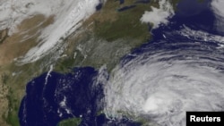 10月25日桑迪飓风肆虐巴哈马地区