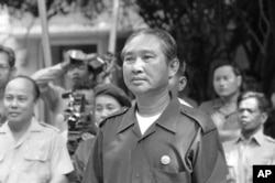 FILE - President Lon Nol in Cambodia in 1972.