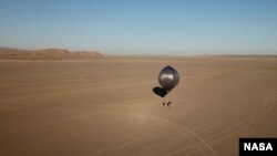 Four specially built balloons were flown near Ridgecrest, California, after a series of earthquakes hit the area in July 2019. By attaching measuring instruments to the balloons, researchers were able to detect sound waves from the aftershocks. (Photo Credit: NASA/JPL-Caltech)