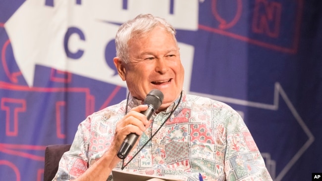 FILE - Rep. Dana Rohrabacher attends Politicon at The Pasadena Convention Center, in Pasadena, California, July 30, 2017.