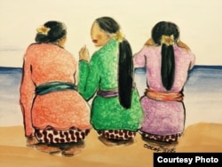 Lukisan karya pelukis Indonesia di Philadelphia, AS, Jeanny Kurniawati (dok: Jeanny Kurniawati)