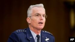 FILE - Joints Chiefs of Staff Vice Chairman Gen. Paul Selva testifies before the Senate Armed Services Committee in Washington, Dec. 9, 2015. 