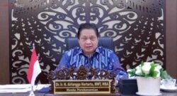 Menko Perekonomian Airlangga Hartarto usai Ratas Virtual dengan Presiden Jokowi di Jakarta, Senin (21/6) menegaskan penguatan PPKM Mikro dalam menekan laju kasus COVID-19 (screenshoot).jpegMenko Perekonomian Airlangga Hartarto usai Ratas Virtual dengan Pr