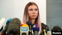 Христина Тимановська розповіла журналістам у Варшаві, що тренери пояснювали їй свої рішення вказівками вищих посадовців Білорусі