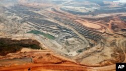 FILE - An aerial view of an Equinox copper mine in Lumwana, Zambia, in 2012. On Dec. 2, 2023, seven miners were killed by landslides while they were illegally digging tunnels at a copper mine in Zambia, authorities said.